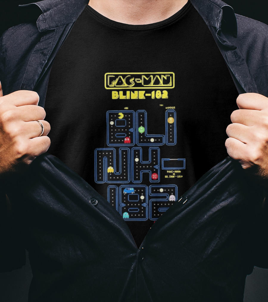 Pac Man Blink 182 Collaboration San Diego Comic Con 2026 T-Shirt