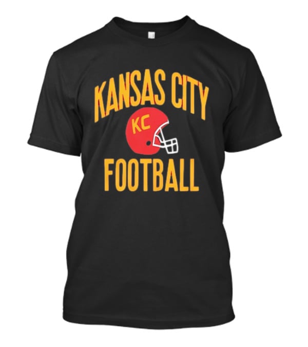 Kansas City KC Football Helmet T-Shirt