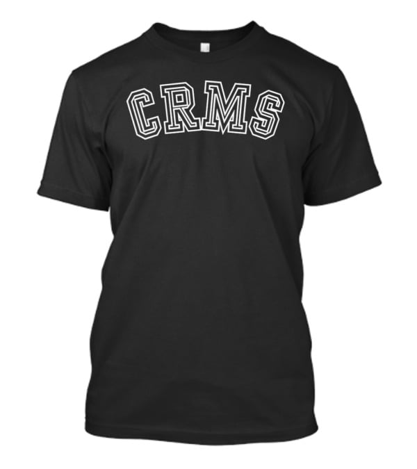 CRMS Varsity Font Black Lettering Custom Team T-Shirt