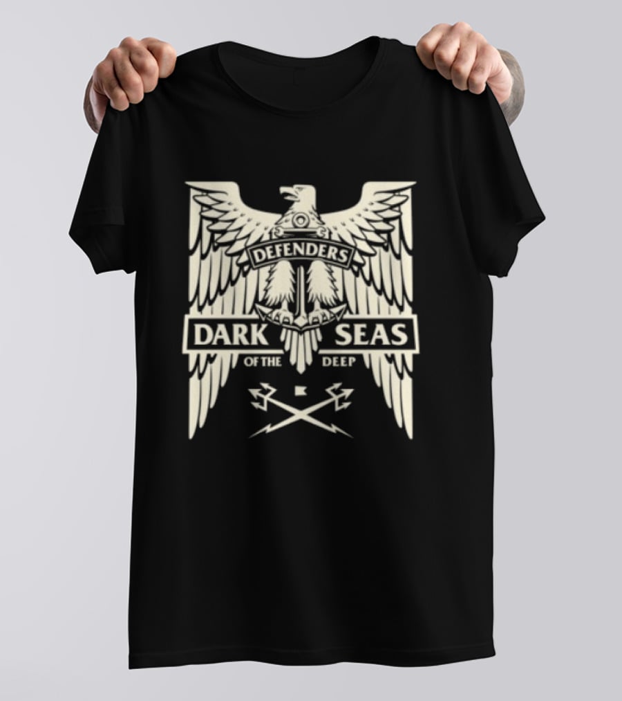 Dark Seas Defenders Of The Deep Homeland Stock LS Black T-Shirt