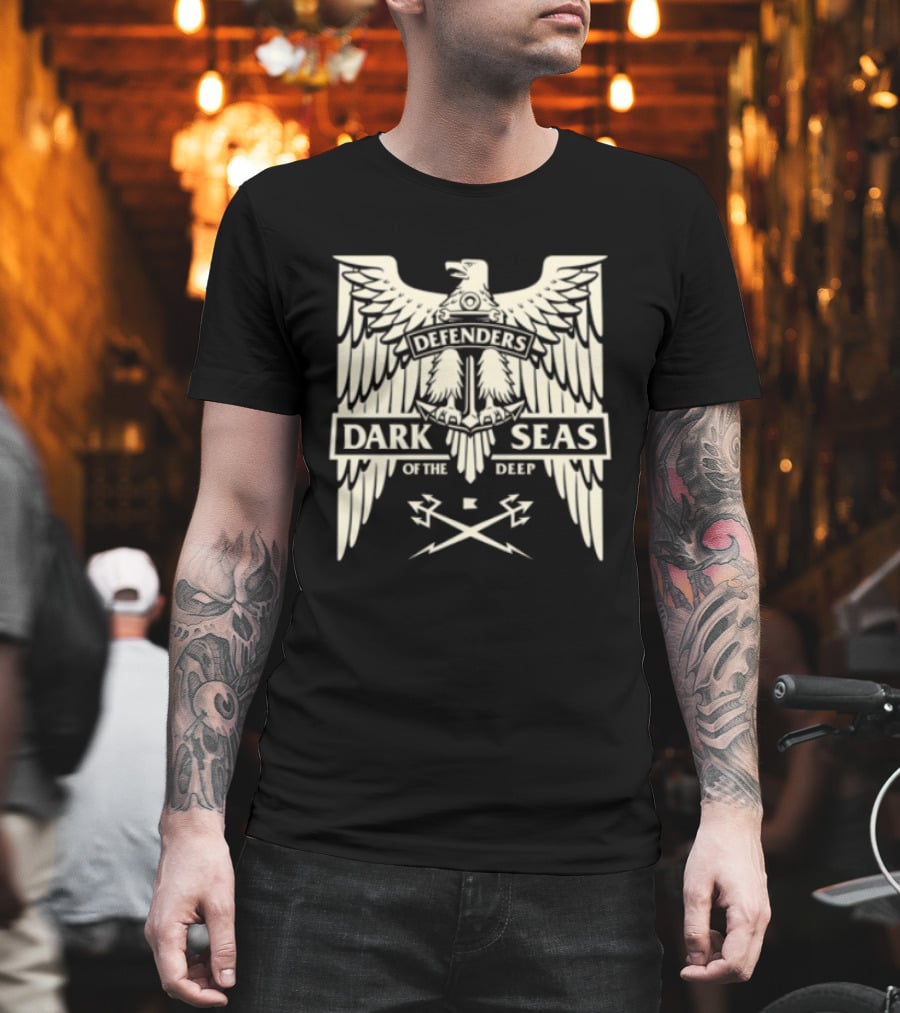 Dark Seas Defenders Of The Deep Homeland Stock LS Black T-Shirt