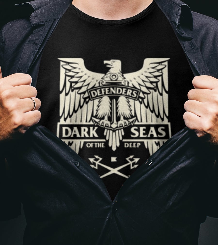 Dark Seas Defenders Of The Deep Homeland Stock LS Black T-Shirt
