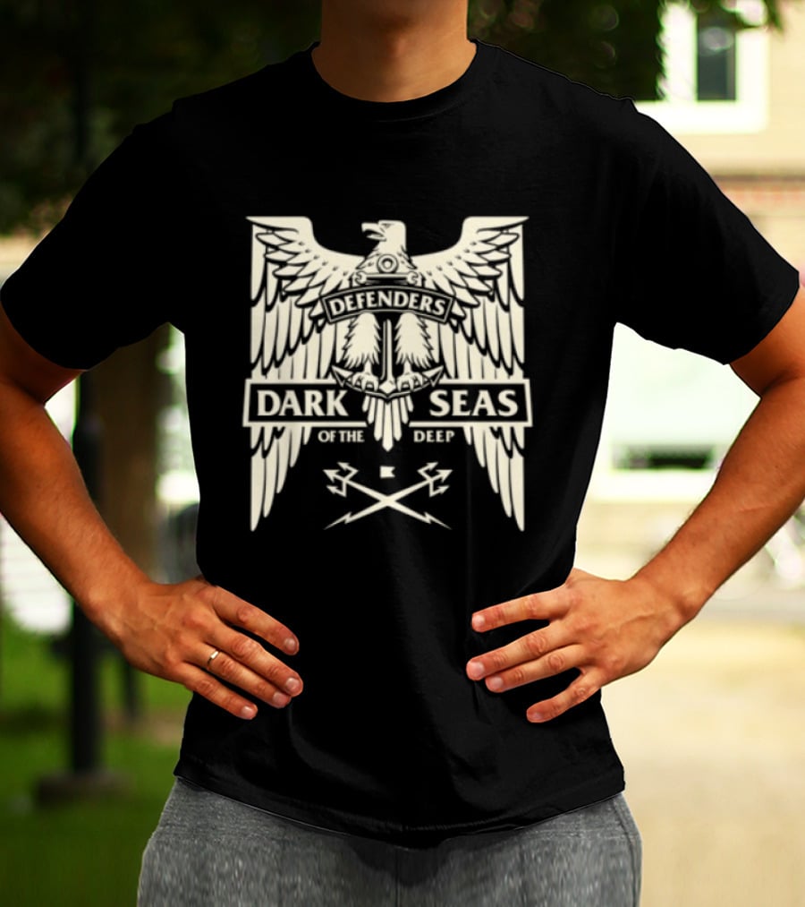 Dark Seas Defenders Of The Deep Homeland Stock LS Black T-Shirt