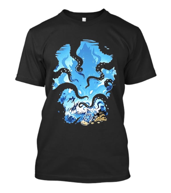 Dungeons And Dragons Kraken Nautical Sea Creature RPG Fantasy T-Shirt
