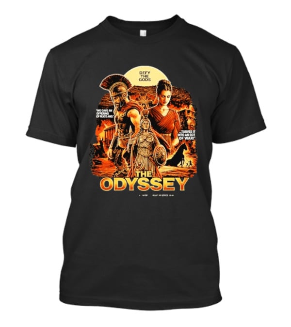 The Odyssey Defy The Gods Greek Mythology Warrior Achilles Helen Of Troy T-Shirt