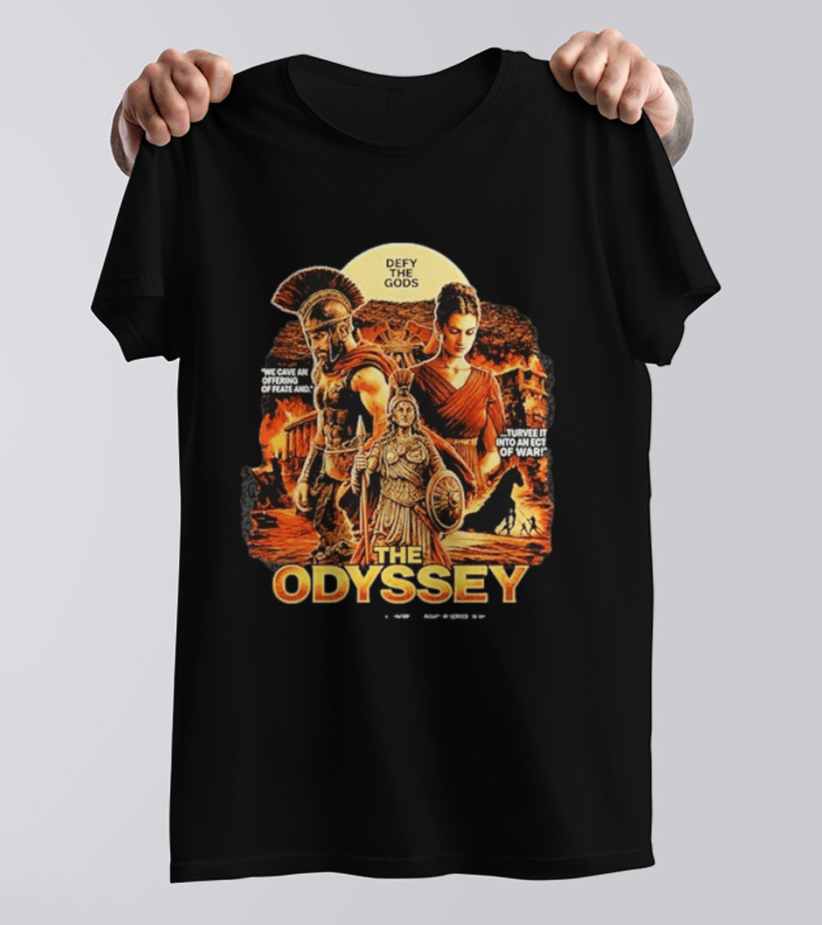 The Odyssey Defy The Gods Greek Mythology Warrior Achilles Helen Of Troy T-Shirt