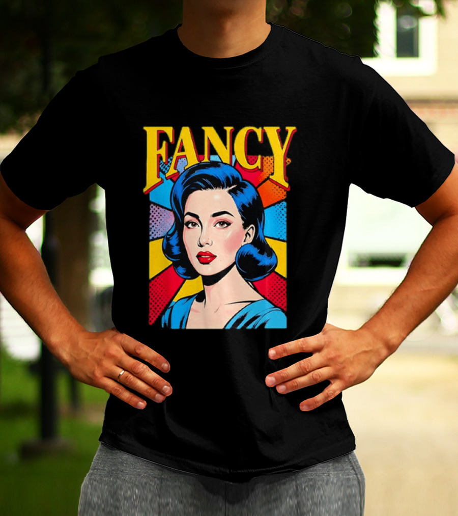 Fancy Pop Art Comic Woman T-Shirt