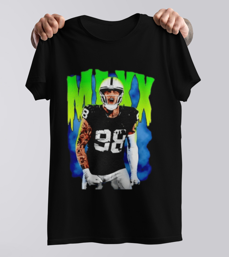 Maxx Crosby 98 Las Vegas Raiders Football Player Jersey T-Shirt