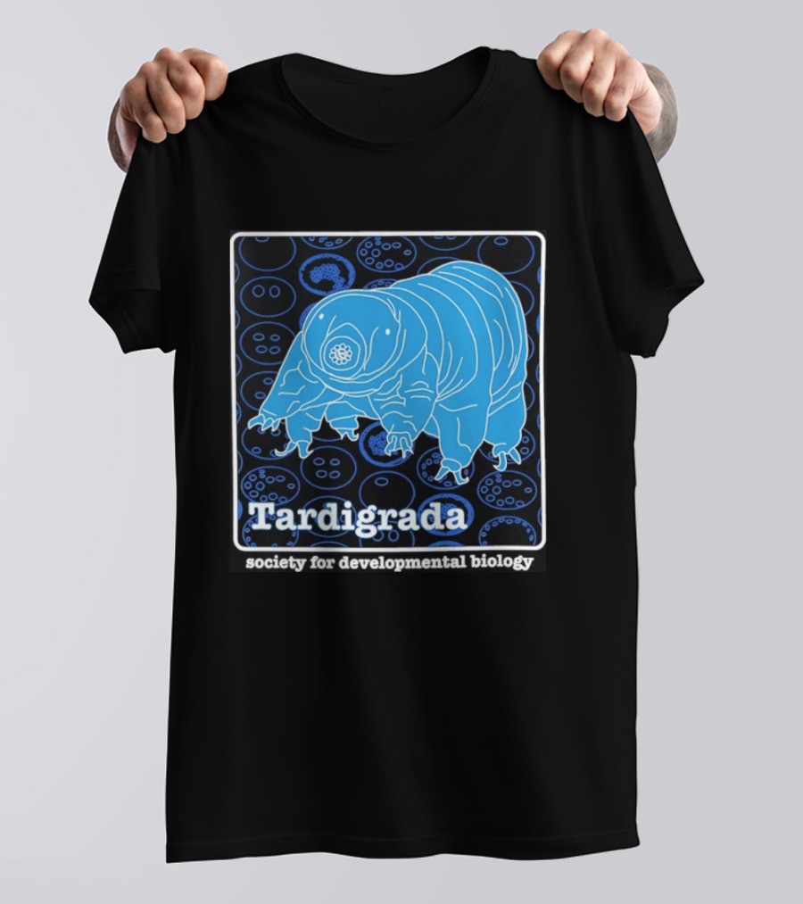 Tardigrada Society For Developmental Biology Blue Water Bear T-Shirt