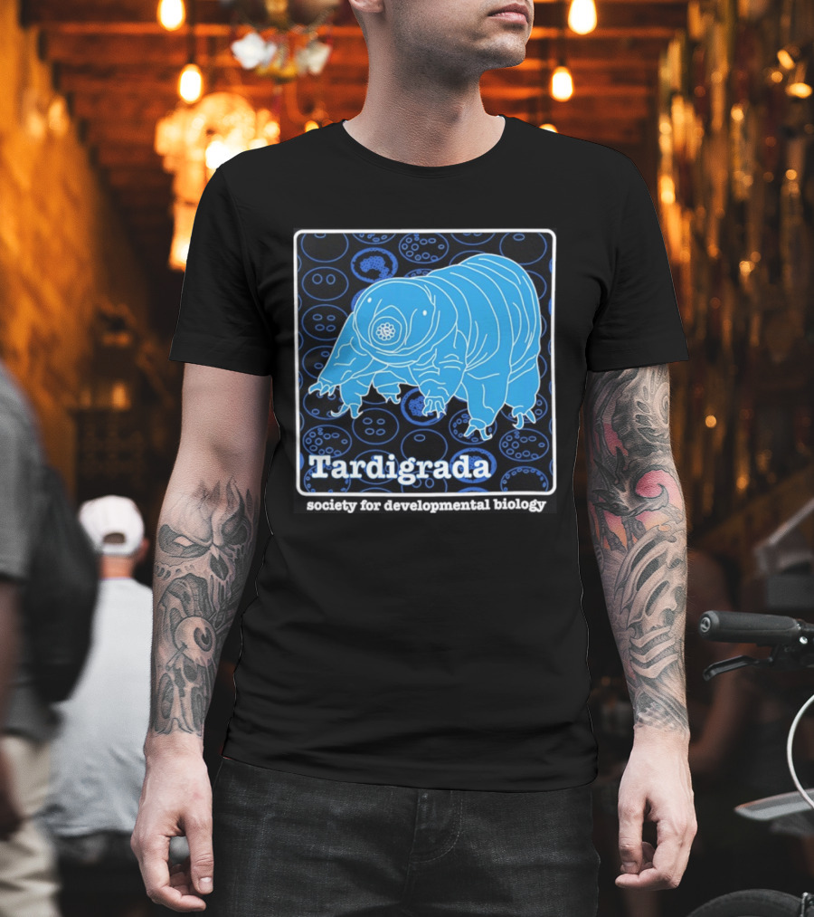 Tardigrada Society For Developmental Biology Blue Water Bear T-Shirt