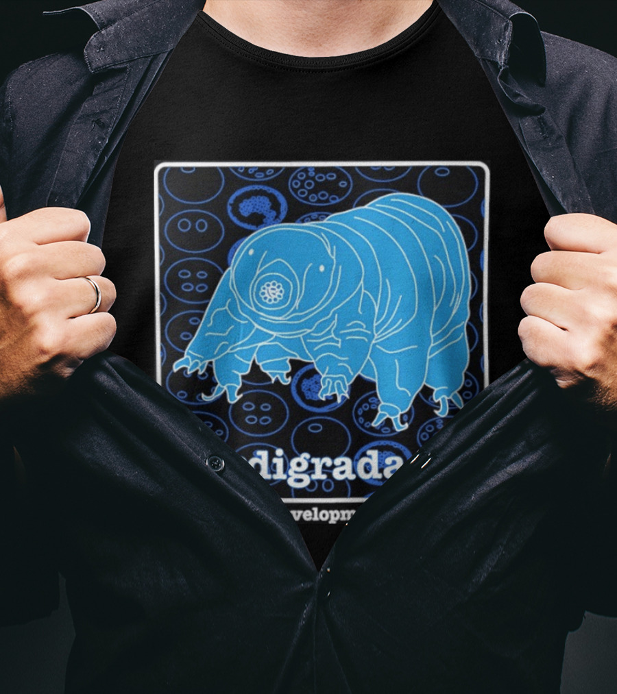 Tardigrada Society For Developmental Biology Blue Water Bear T-Shirt
