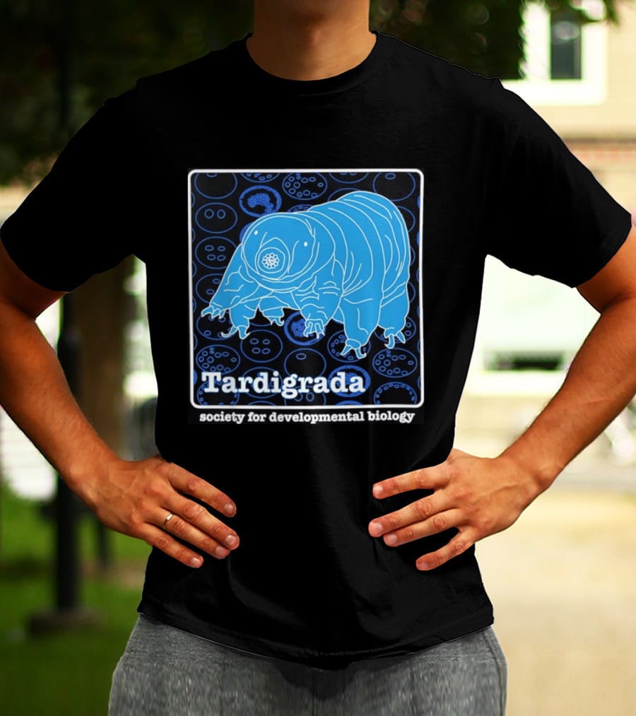 Tardigrada Society For Developmental Biology Blue Water Bear T-Shirt