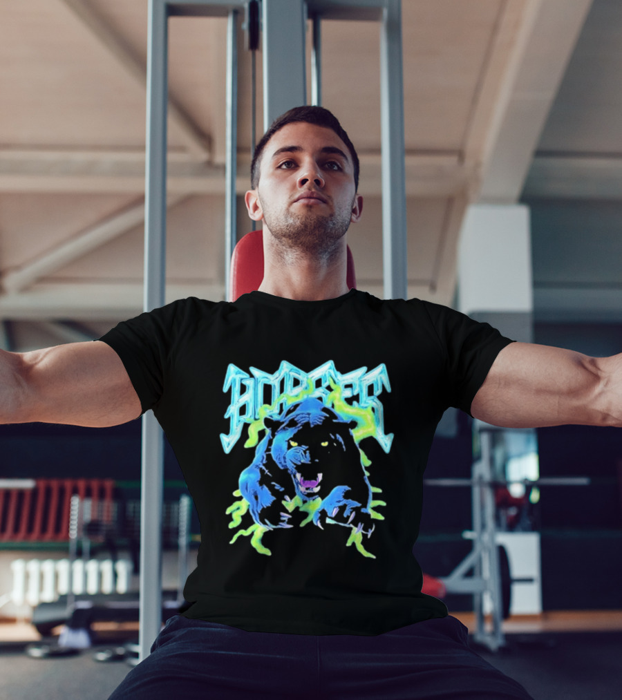 Horses Panther Lightning Metal Band Roar T-Shirt