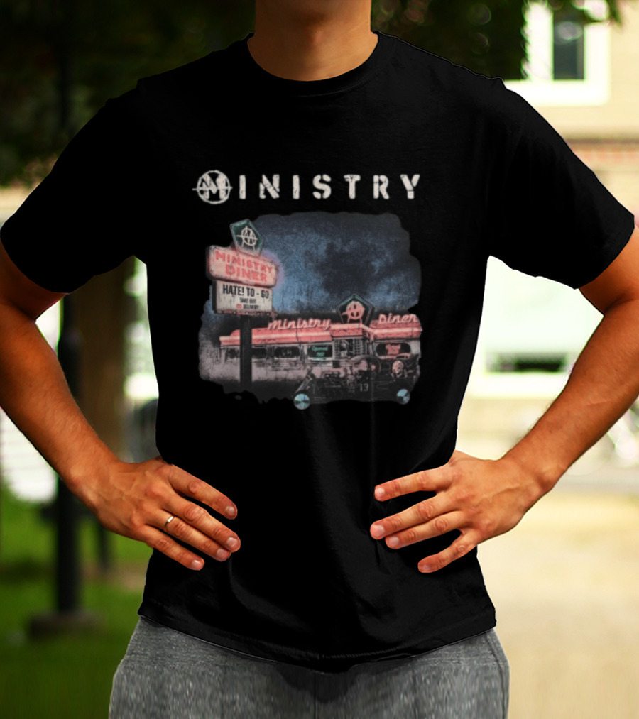 Ministry Store Hate To Go Diner Black Ministry Diner 13 Haze T-Shirt