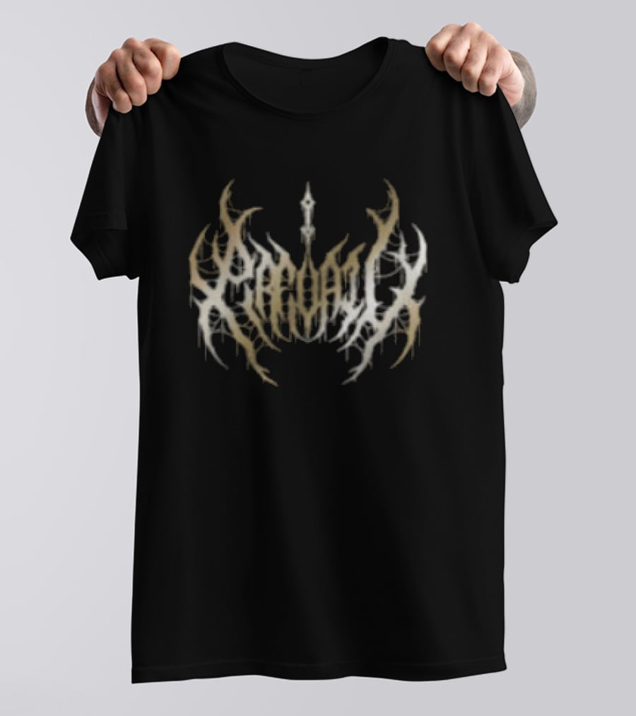 I Prevail Store Born To Suffer Foil Pullover Black Curved Tribal T-Shirt