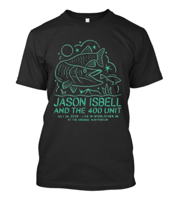 Jason Isbell And The 400 Unit Live Interlochen MI July 24 2020 Kresge Auditorium T-Shirt