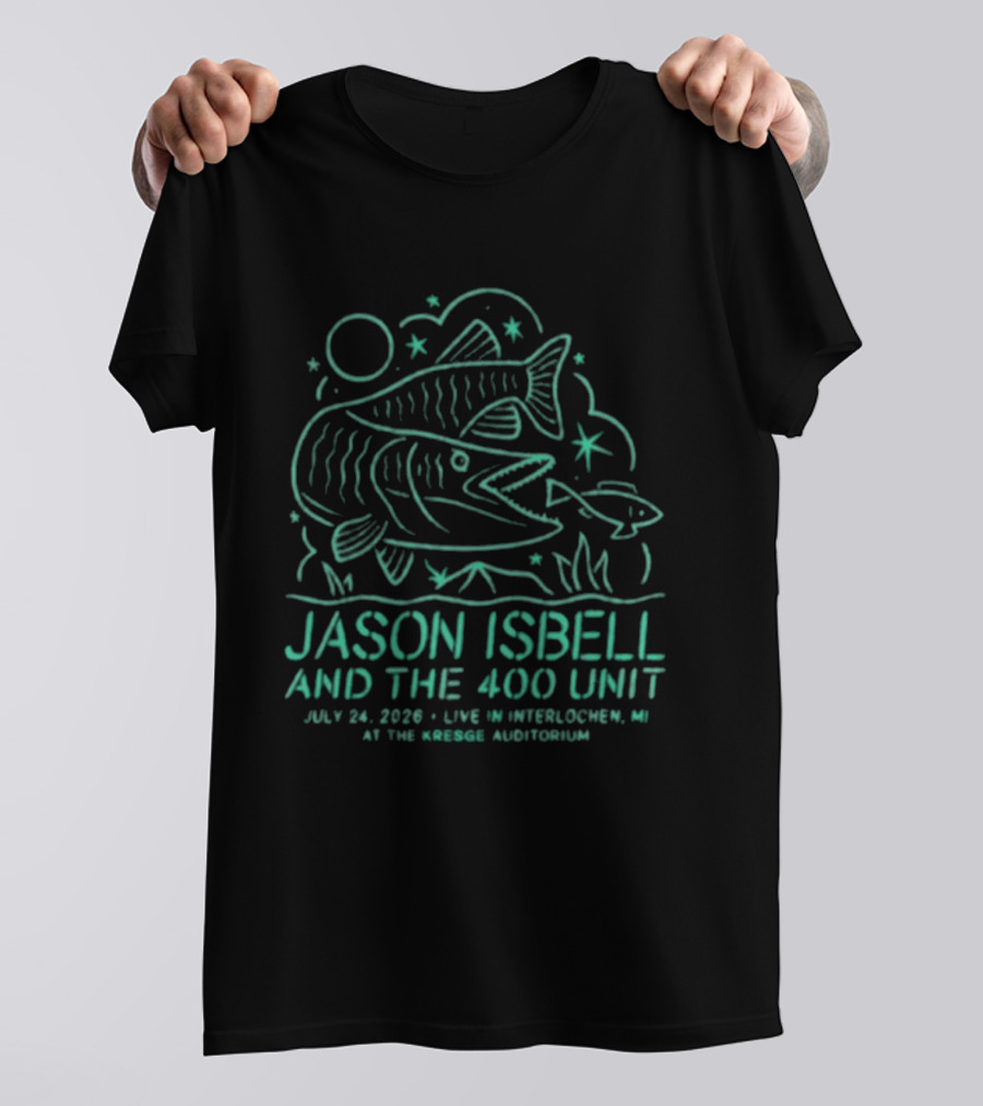 Jason Isbell And The 400 Unit Live Interlochen MI July 24 2020 Kresge Auditorium T-Shirt