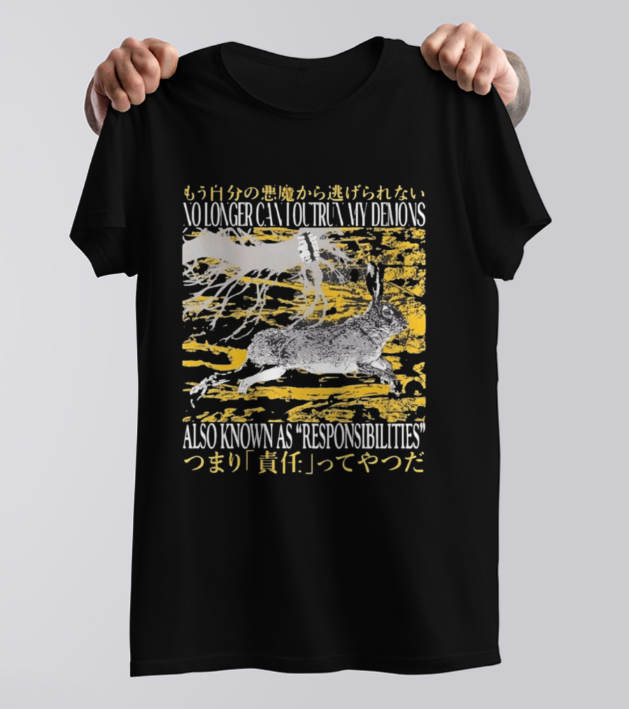 No Longer Can I Outrun My Demons Also Known As Responsibilities T-Shirt