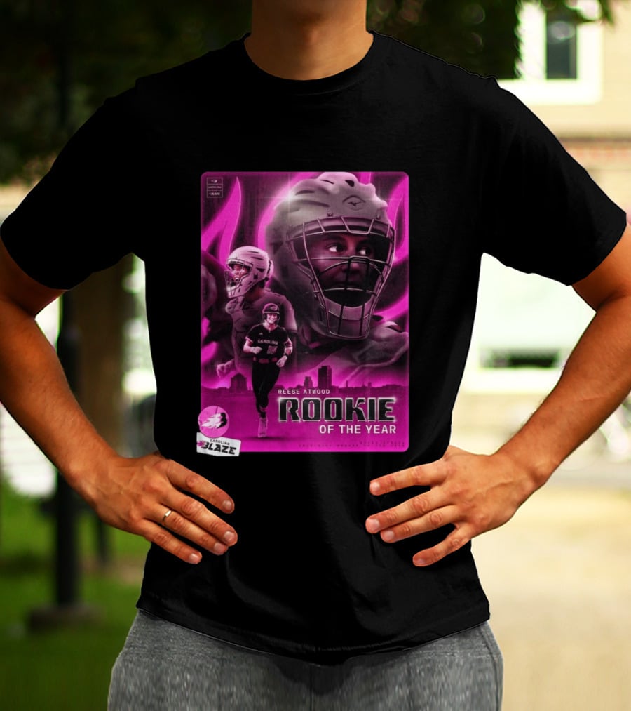 Reese Atwood Rookie Of The Year 2026 Carolina Blaze AUBL Rookie Of The Year T-Shirt
