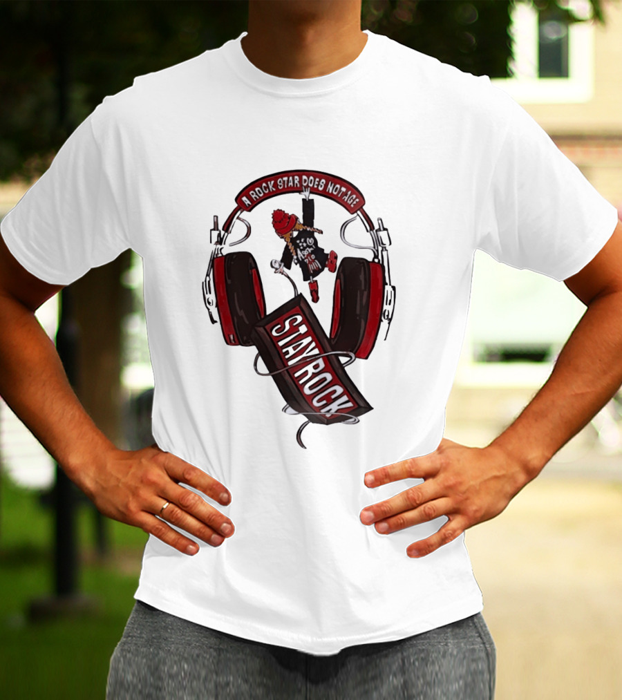 Stay Rock A Rock Star Does Not Age Music Lover T-Shirt