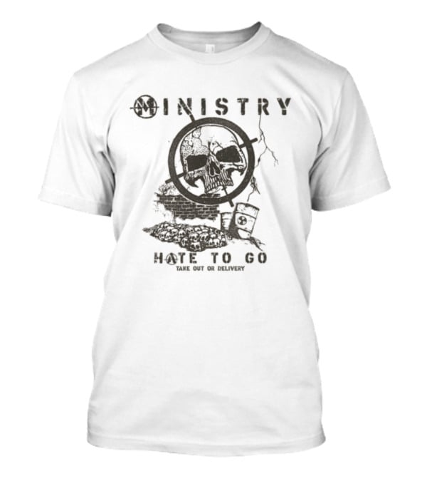 Ministry Hate To Go Psalm 69 Skull T-Shirt