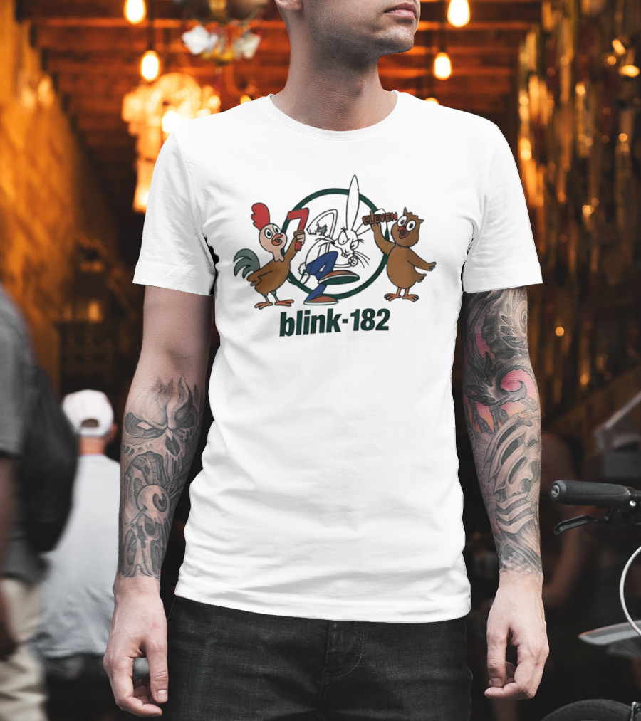 Blink 182 San Diego Comic Con 2026 Cartoon Characters 7 Eleven Collaboration T-Shirt