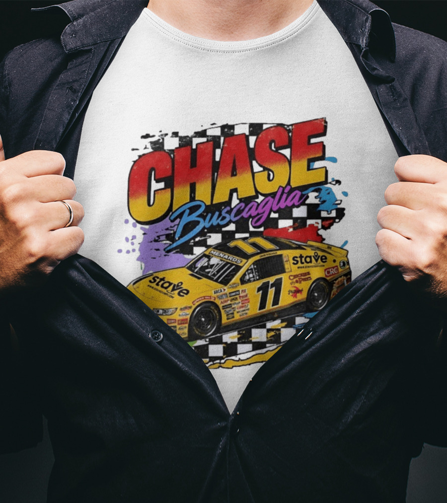 Chase Buscaglia Stave Racing Car 11 Bootleg T-Shirt