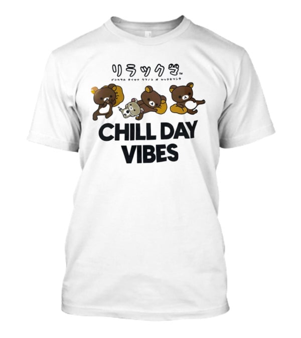 Rilakkuma Chill Day Vibes San X Kawaii Relaxing Bear Japanese T-Shirt