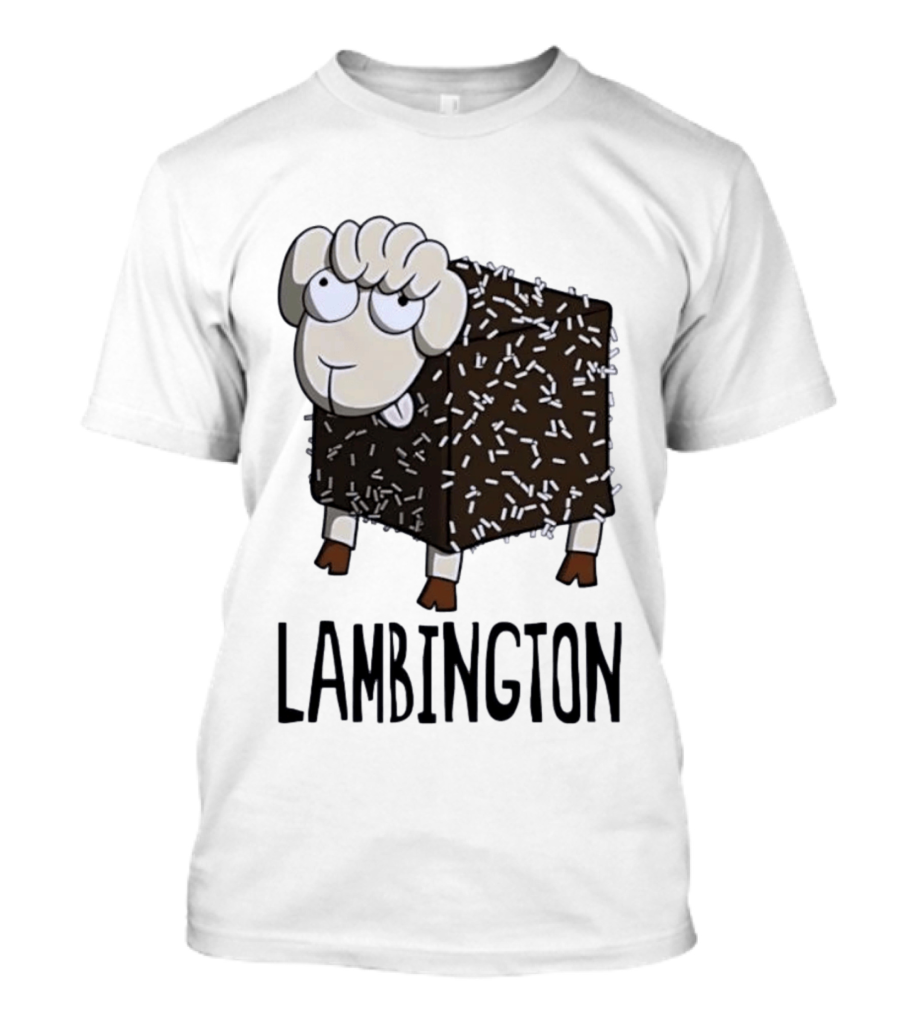 Lambington Sheep Treat Food Pun T-Shirt