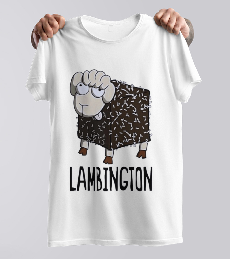 Lambington Sheep Treat Food Pun T-Shirt
