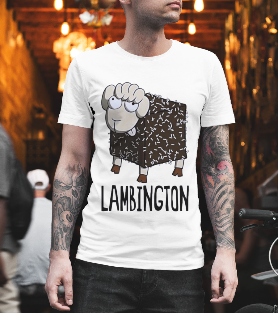 Lambington Sheep Treat Food Pun T-Shirt