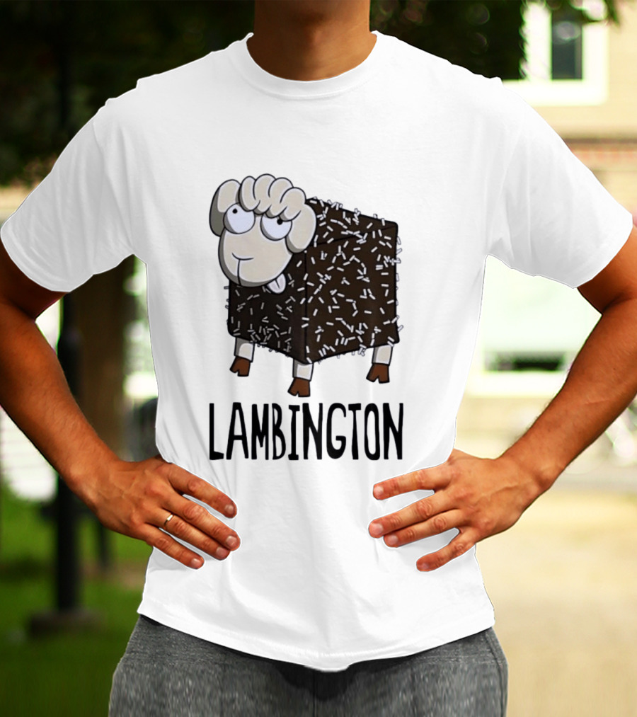 Lambington Sheep Treat Food Pun T-Shirt