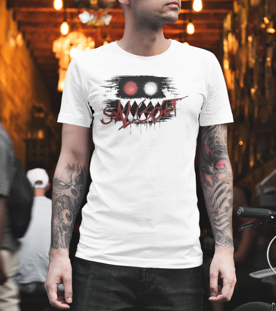 SK Goat Distressed Streetwear Urban Edgy Graffiti T-Shirt