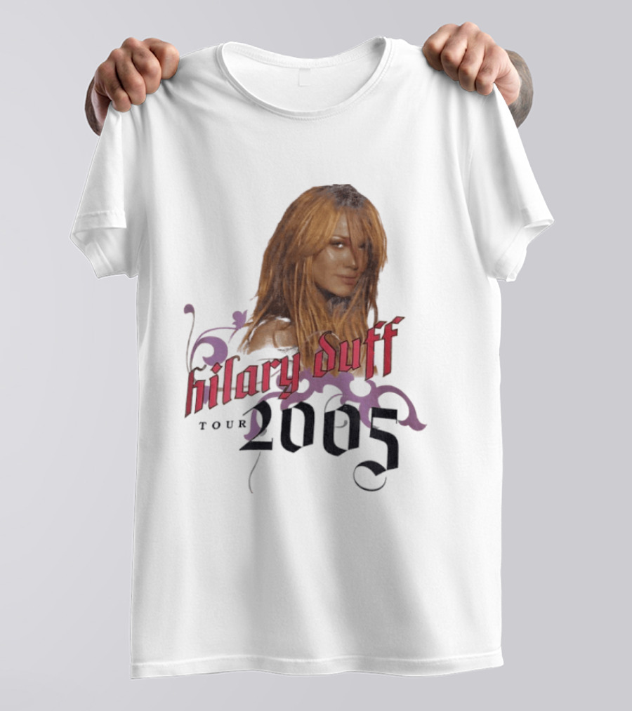 Hilary Duff Tour 2005 Y2K Vintage Style Nostalgia Pop T-Shirt