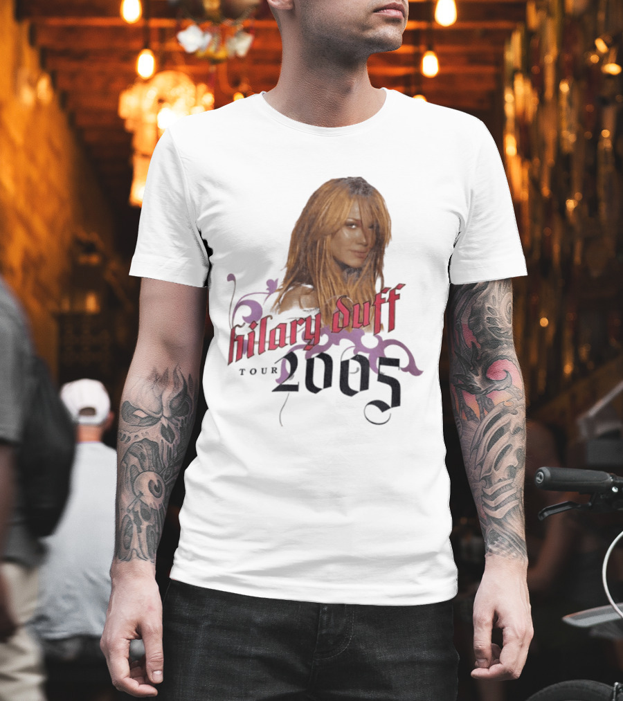 Hilary Duff Tour 2005 Y2K Vintage Style Nostalgia Pop T-Shirt