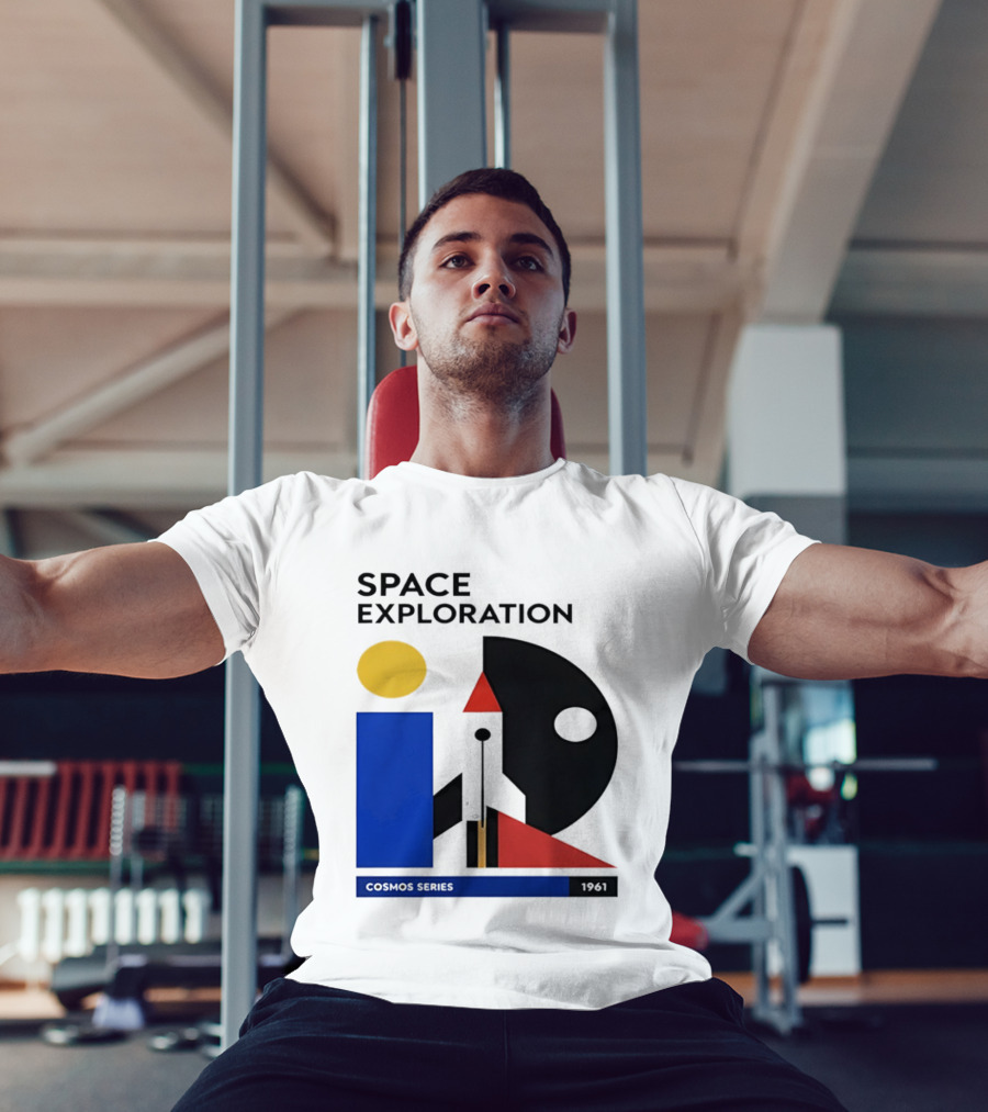 Space Exploration 1961 Cosmos Series Retro Geometric T-Shirt