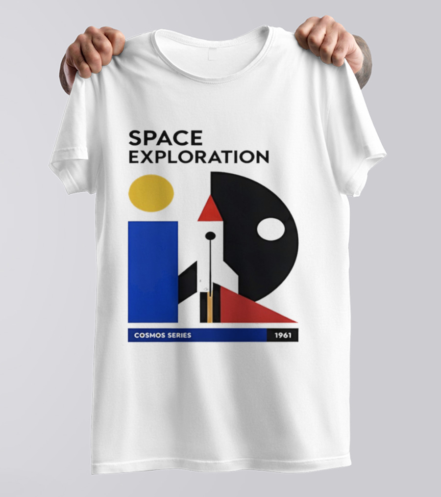 Space Exploration 1961 Cosmos Series Retro Geometric T-Shirt