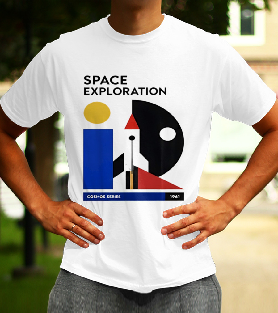 Space Exploration 1961 Cosmos Series Retro Geometric T-Shirt