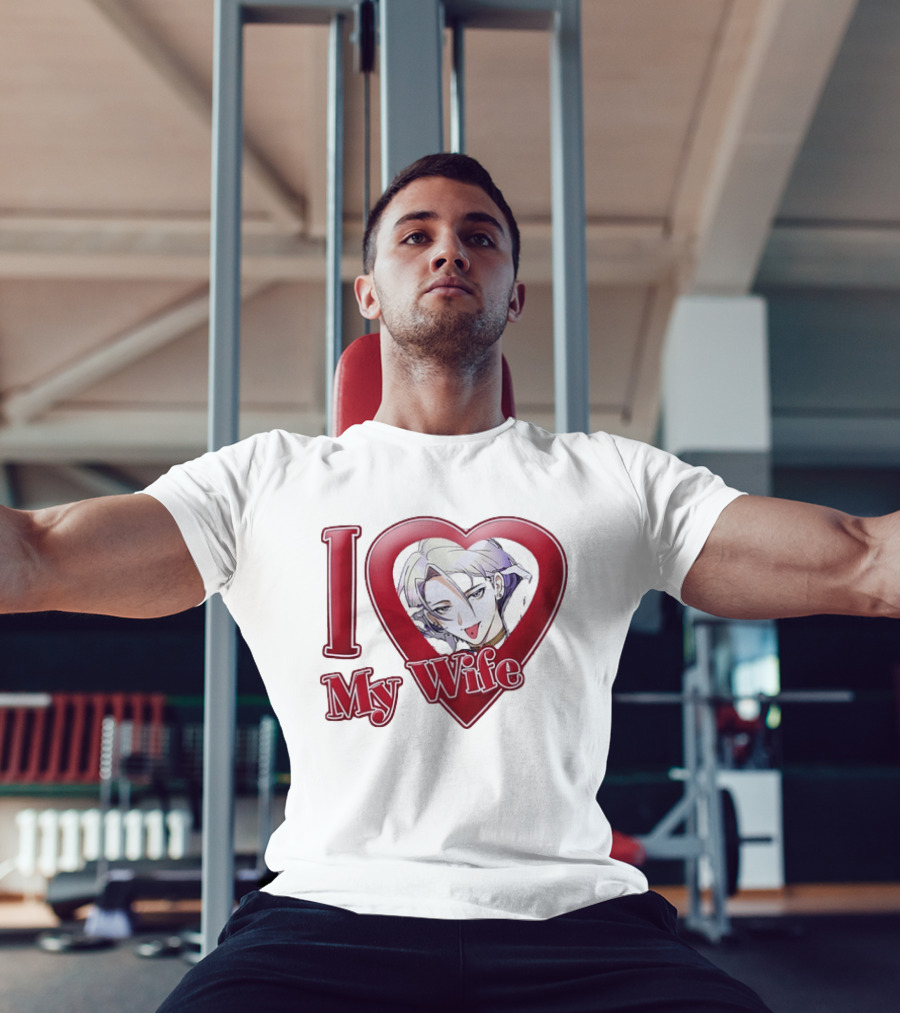 I Love My Wife Anime Heart Waifu T-Shirt