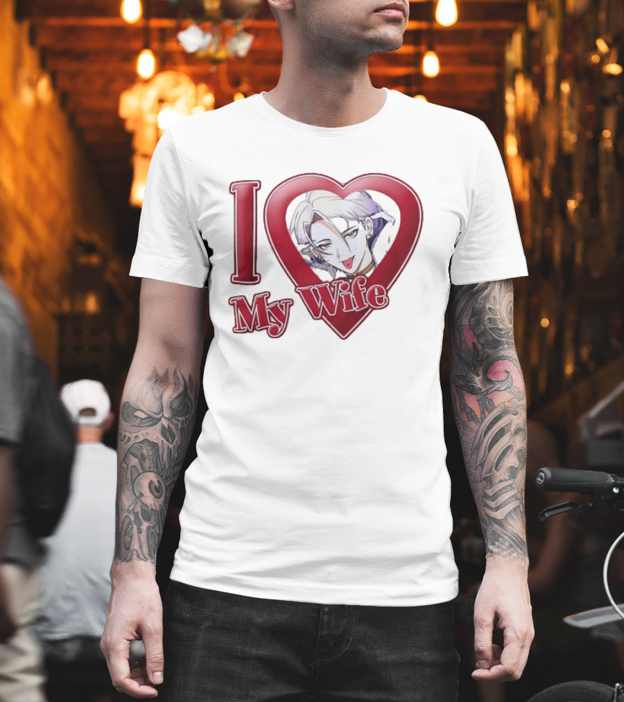 I Love My Wife Anime Heart Waifu T-Shirt