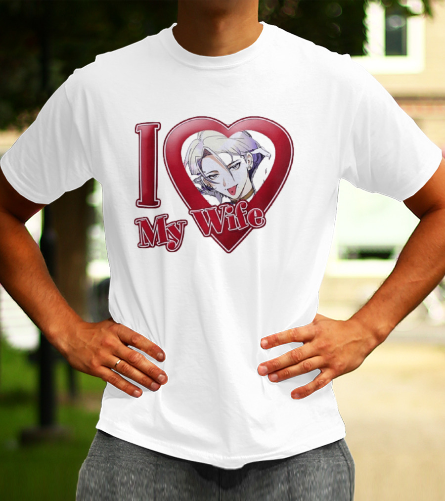 I Love My Wife Anime Heart Waifu T-Shirt