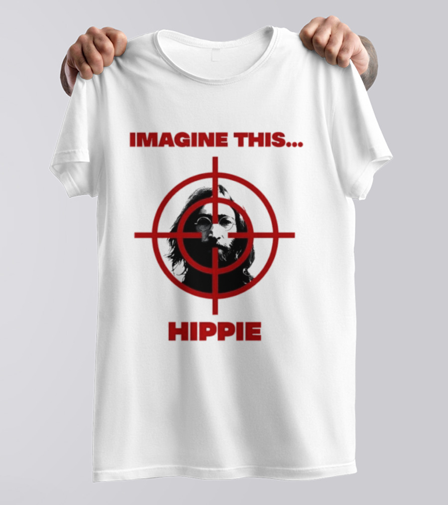 Imagine This Hippie With Target Overlay T-Shirt