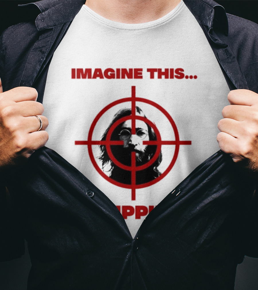 Imagine This Hippie With Target Overlay T-Shirt