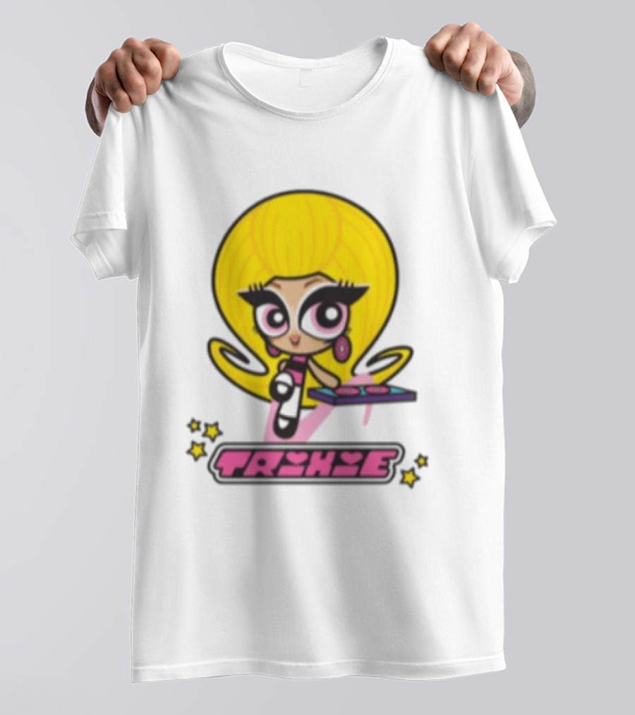 Trixie Mattel Spd Babydoll Pink Cartoon Character Stars T-Shirt