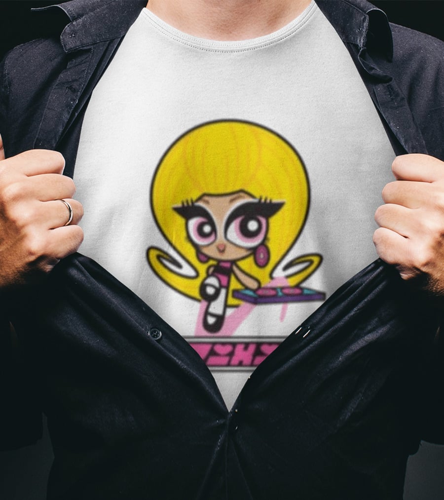 Trixie Mattel Spd Babydoll Pink Cartoon Character Stars T-Shirt