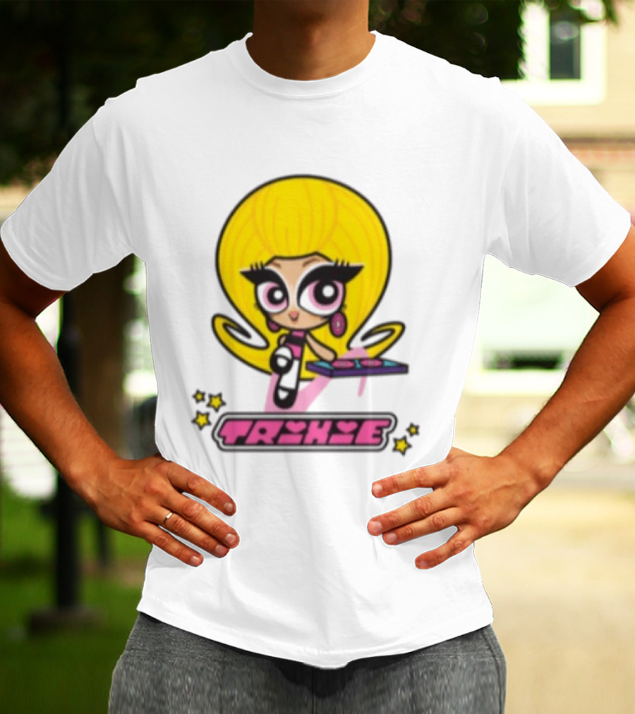 Trixie Mattel Spd Babydoll Pink Cartoon Character Stars T-Shirt