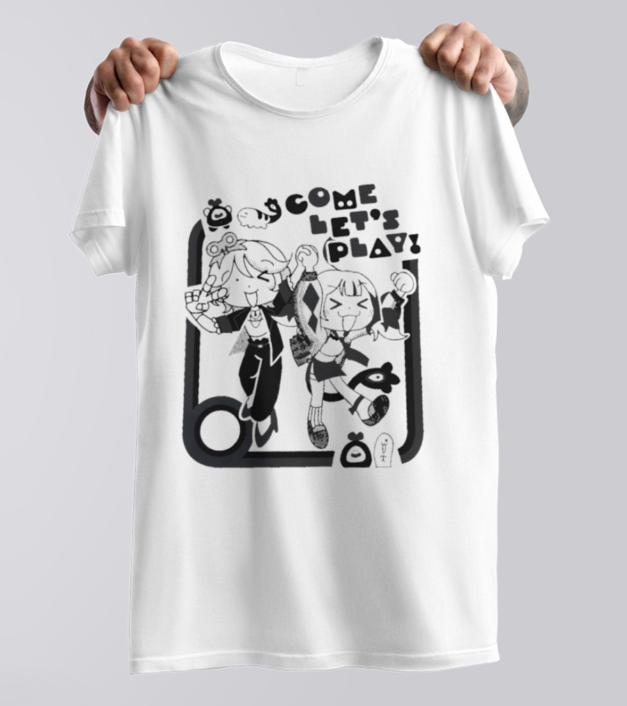 Tsukasa Tenma Emu Otori Project Sekai Come Let's Play Fun T-Shirt