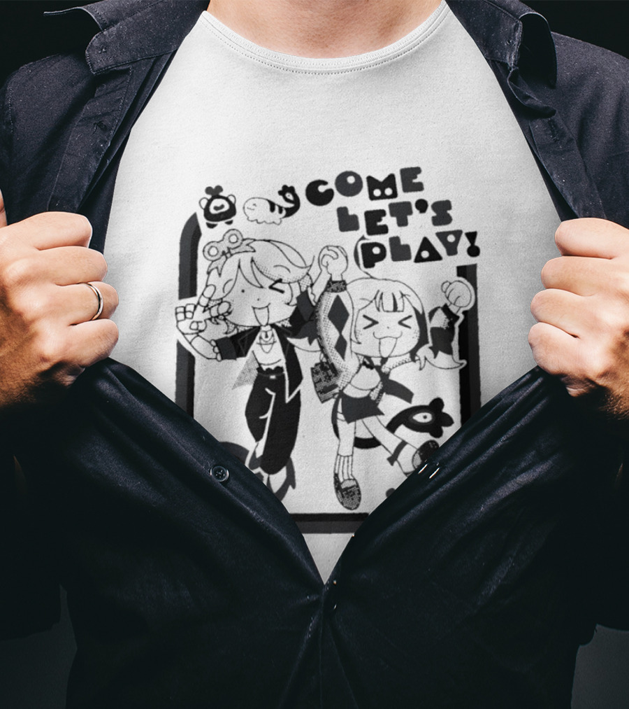 Tsukasa Tenma Emu Otori Project Sekai Come Let's Play Fun T-Shirt