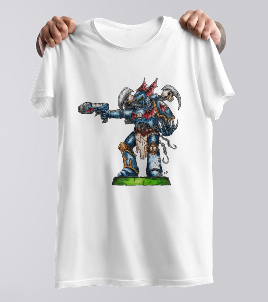 Warhammer 40K Night Lords Chaos Space Marine By Niklas Wistedt T-Shirt