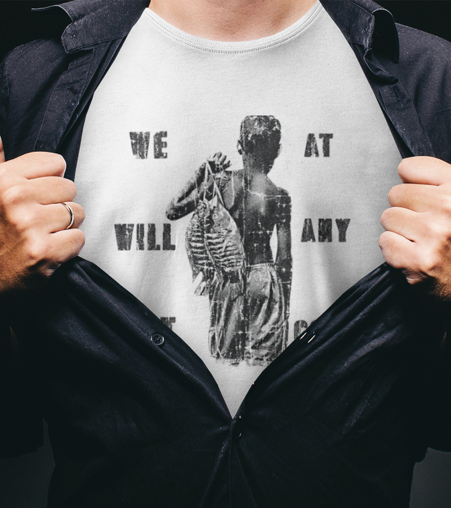 We Will Eat At Any Cost Distressed Survival T-Shirt